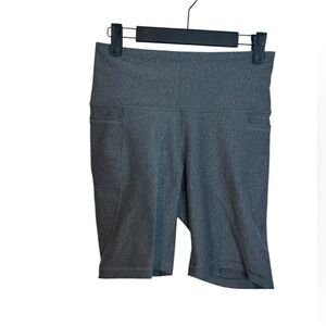 Old Navy Active Heather Gray High Rise Bike Shorts